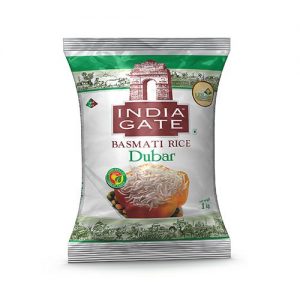 India Gate Basmati Rice – Dubar, 1 kg Pouch